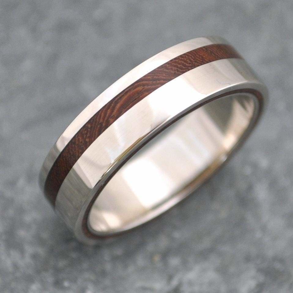Equinox Nacascolo Wood Ring with Recycled Silver - Naturaleza Organic Jewelry & Wood Rings