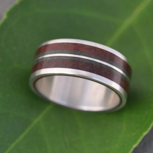 Lados-Linea Verde Nacascolo Wood Ring - Naturaleza Organic Jewelry & Wood Rings