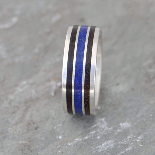 Meridian Lapiz Coyol Stone and Wood Ring - Naturaleza Organic Jewelry & Wood Rings