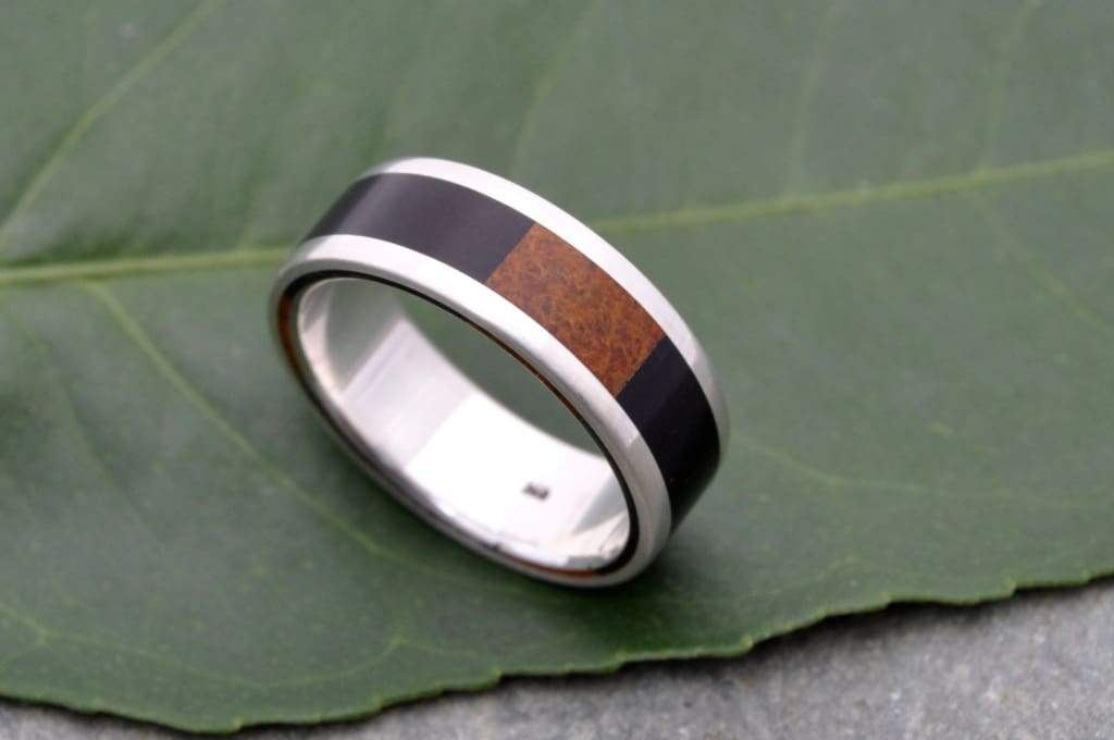 Tres Cuadros Wood Ring - Naturaleza Organic Jewelry & Wood Rings