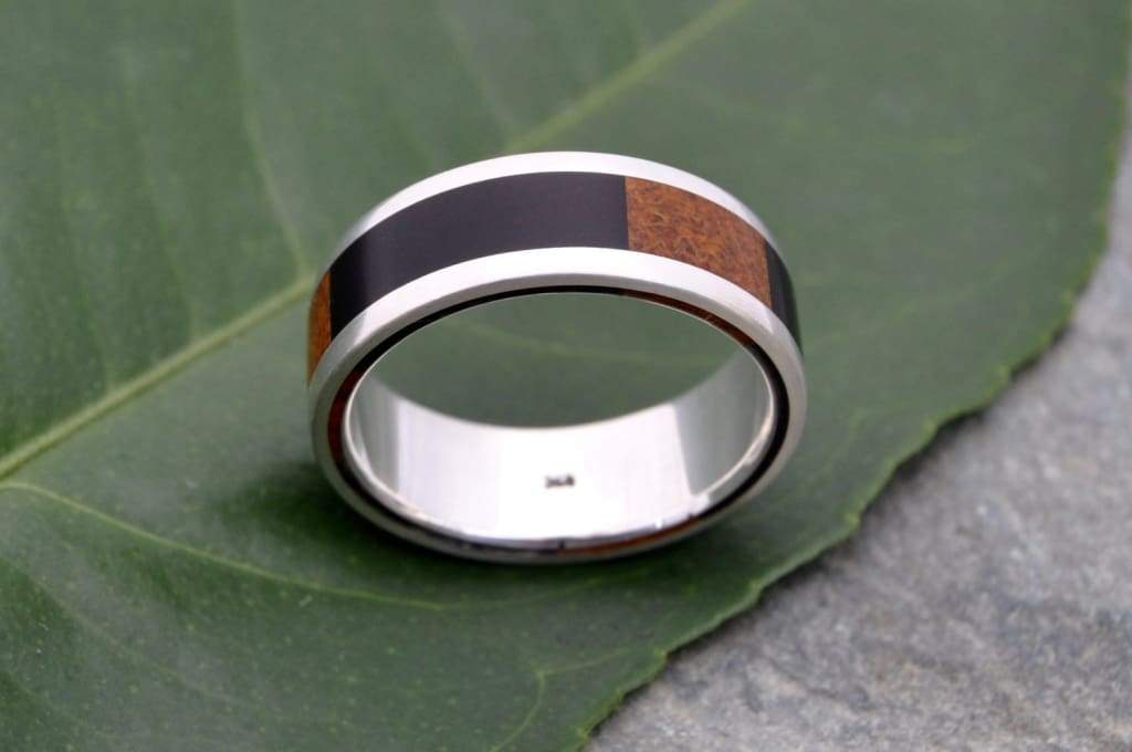 Tres Cuadros Wood Ring - Naturaleza Organic Jewelry & Wood Rings