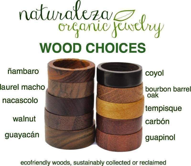 Un Lado Asi Nacascolo Wood Ring - Naturaleza Organic Jewelry & Wood Rings