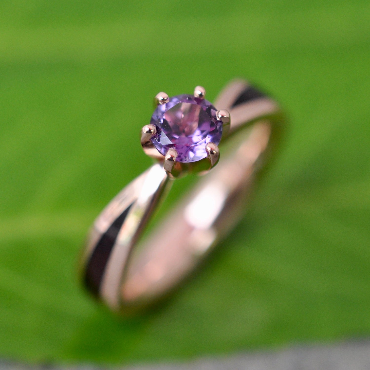 Amethyst Engagement Ring
