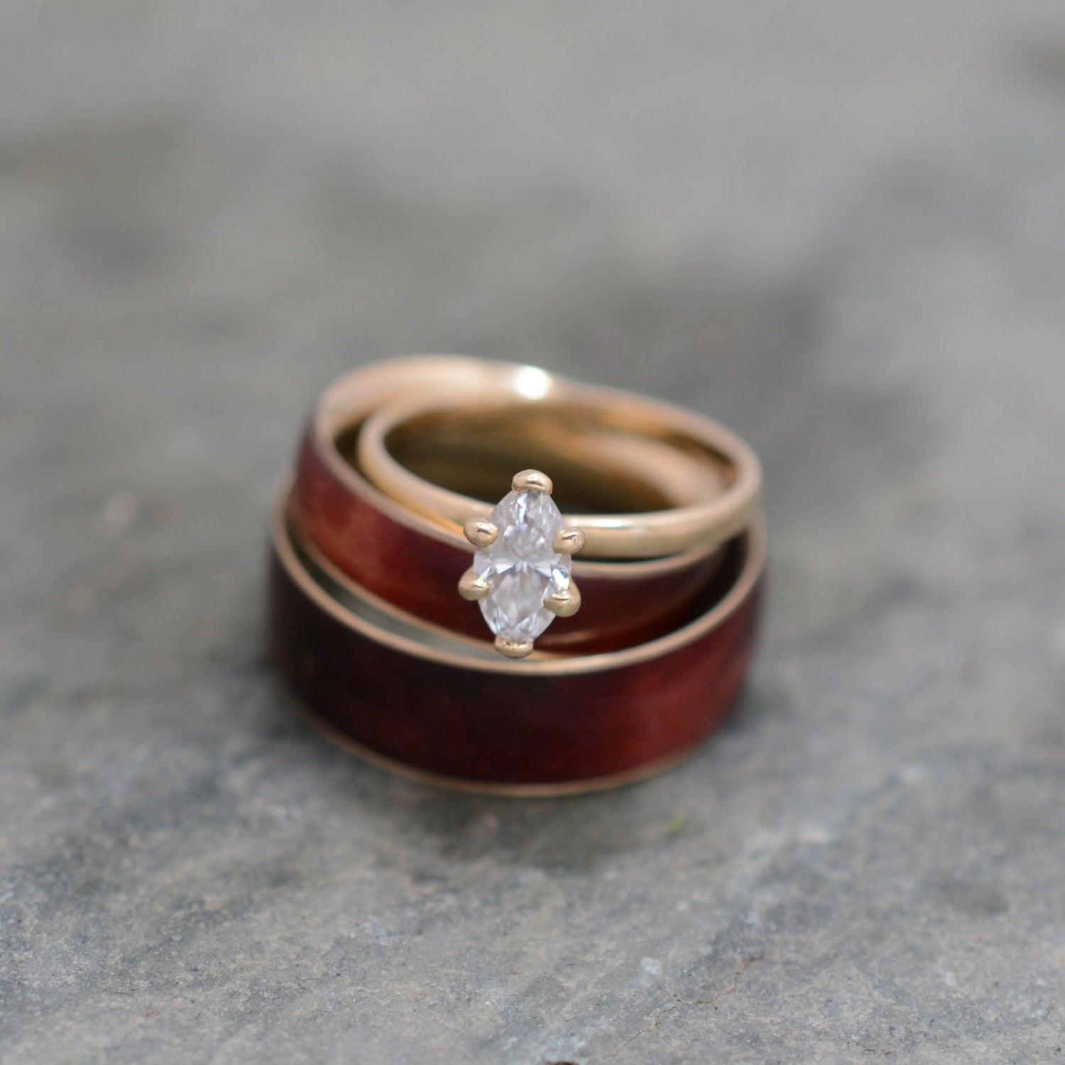 Women's Wood Rings and Engagement Rings