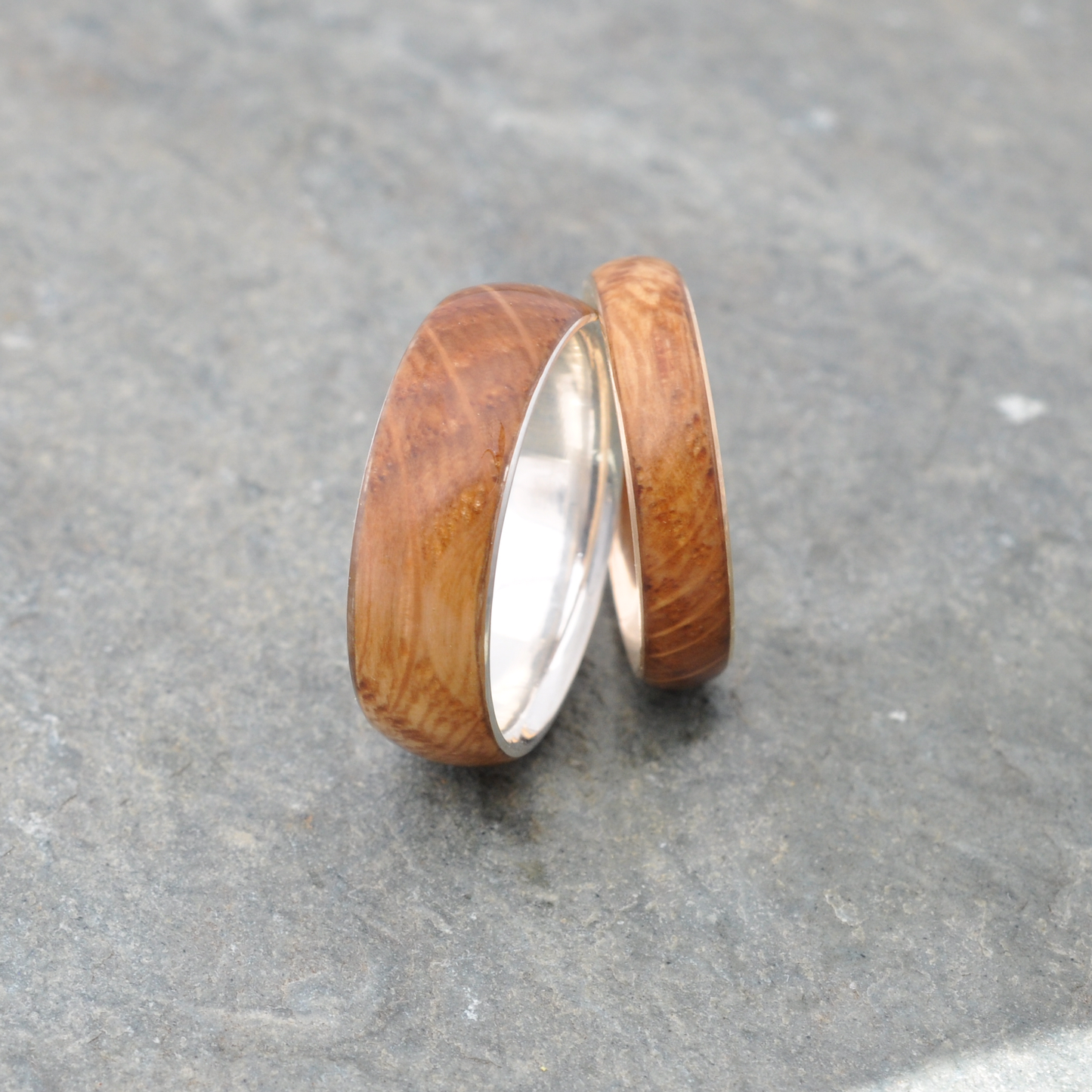 Siempre Bourbon Barrel Ring with Recycled Sterling Silver