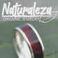 White Gold Lados Cherry Wood Ring with Round Profile