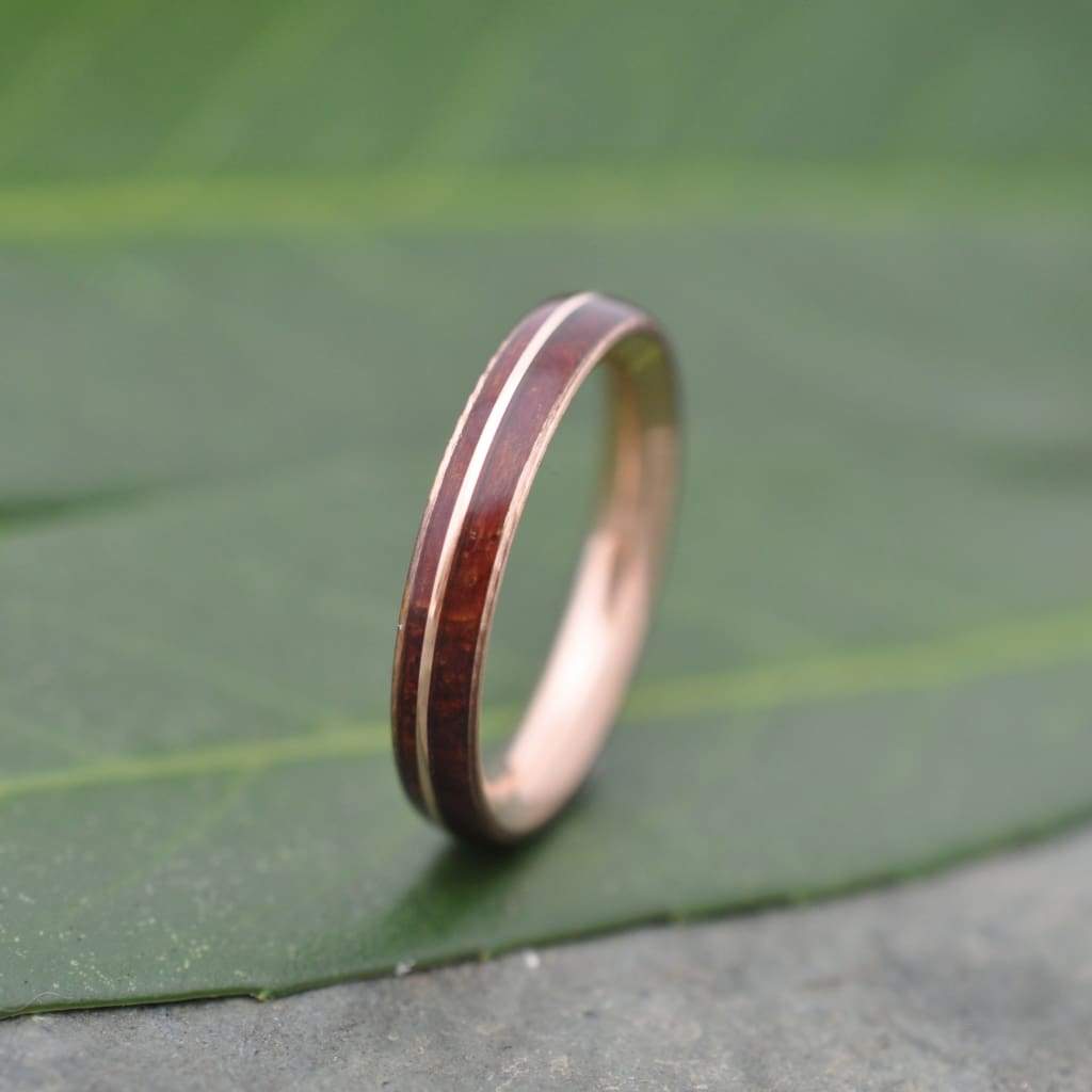 Handcrafted Caribbean Rosewood Wood Ring with 5mm buy Stainless Steel Comfort Core - FREE SHIPPING