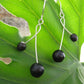 Cruzados Organic Earrings with Patacon Seed and Recycled Sterling Silver - Naturaleza Organic Jewelry & Wood Rings