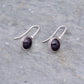 Eclipse Earrings - patacon seed and recycled sterling silver earrings drop earrings black earrings ecofriendly earrings