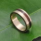 Yellow Gold Equinox Ñambaro Cocobolo Wood Ring, 14k Recycled Gold - Naturaleza Organic Jewelry & Wood Rings