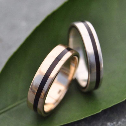Yellow Gold Equinox Nacascolo Wood Ring - Naturaleza Organic Jewelry & Wood Rings