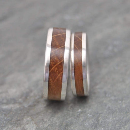 Comfort Lados Bourbon Barrel Wedding Band - Naturaleza Organic Jewelry & Wood Rings