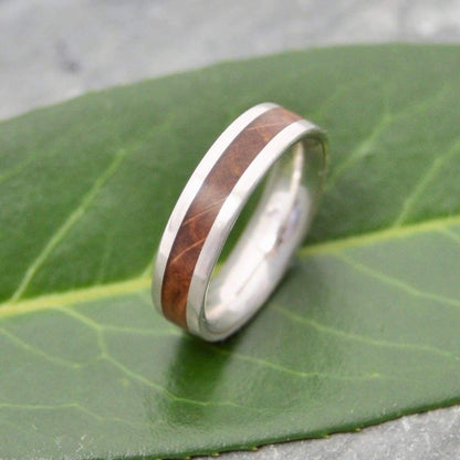 Comfort Lados Bourbon Barrel Wedding Band - Naturaleza Organic Jewelry & Wood Rings