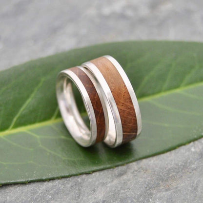 Comfort Lados Bourbon Barrel Wedding Band - Naturaleza Organic Jewelry & Wood Rings