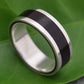 Lados Coyol Wood Ring with Recycled Sterling Silver - Naturaleza Organic Jewelry & Wood Rings