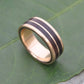 Yellow Gold Lados Linea Nacascolo Wood Ring - Naturaleza Organic Jewelry & Wood Rings