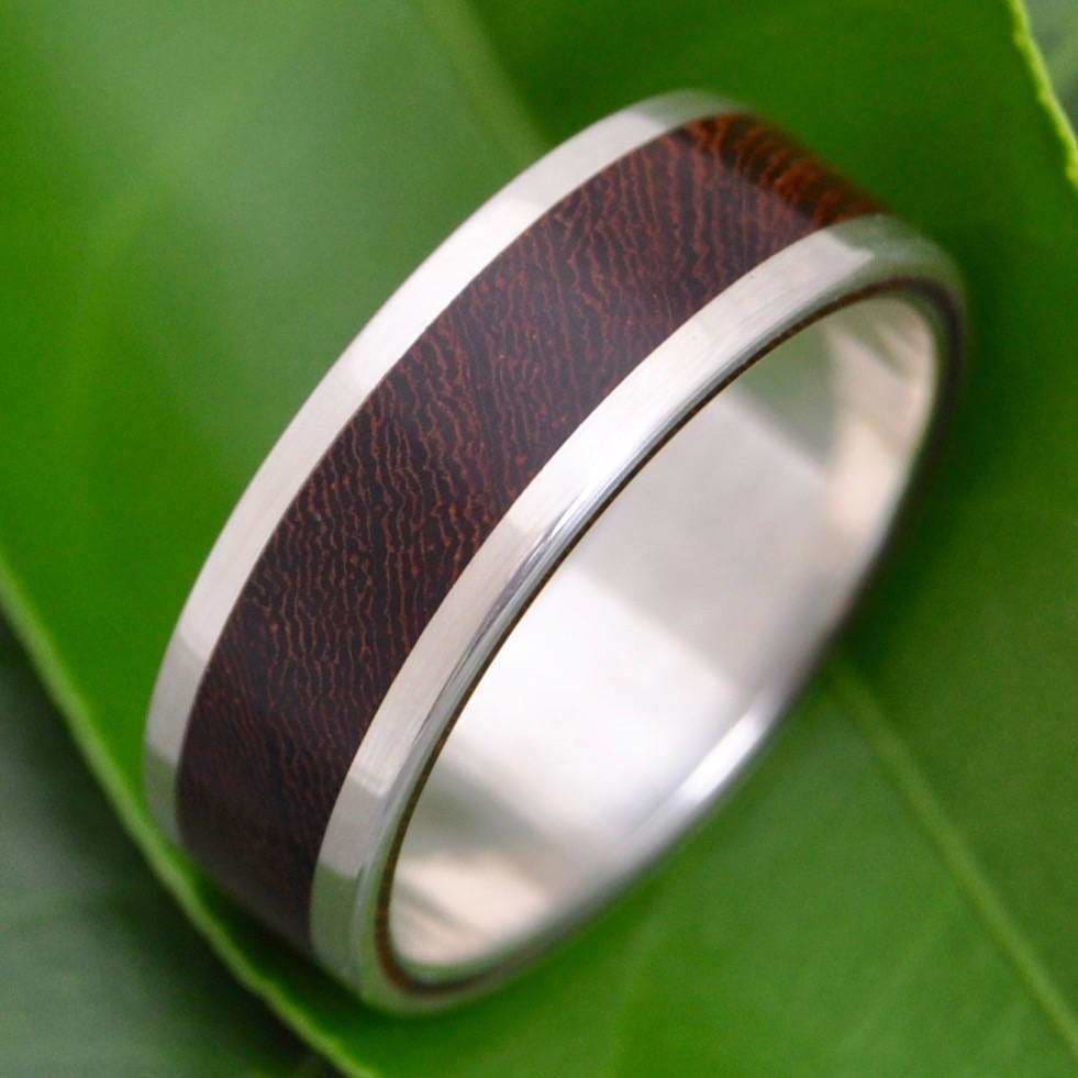 Lados Nacascolo Wood Ring with Recycled Sterling Silver - Naturaleza Organic Jewelry & Wood Rings