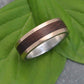Yellow Gold and Silver Lados Nacascolo Wood Ring - Naturaleza Organic Jewelry & Wood Rings