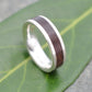 Wood Wedding Band, Walnut Wood Ring, Walnut Wedding Ring, Comfort Fit Wood Ring, Wooden Inlay Wedding Ring, Mens Wood Ring, Womens Wood Ring