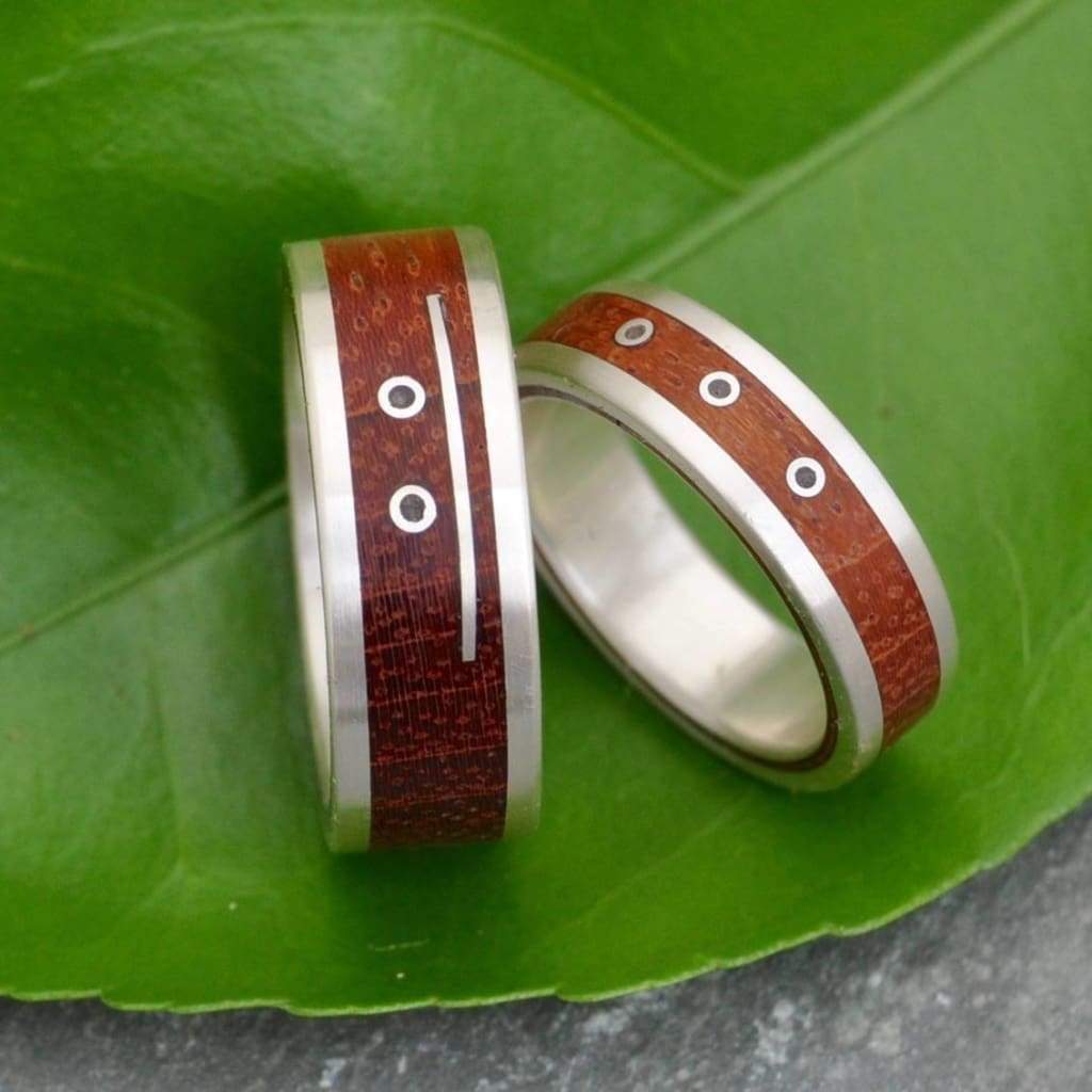 Wood Mayan Numerology Wood Ring - Naturaleza Organic Jewelry & Wood Rings