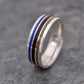 Meridian Lapis Lazuli Jade Stone and Wood Ring - Naturaleza Organic Jewelry & Wood Rings