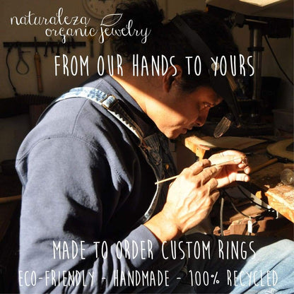 Multifaceted Black Coyol Ring - Naturaleza Organic Jewelry & Wood Rings