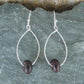 Redonda - sterling silver and palma seed hoop earrings - Naturaleza Organic Jewelry & Wood Rings
