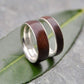 Walnut Wooden Ring, Wide Band Comfort Fit Siempre - Naturaleza Organic Jewelry & Wood Rings
