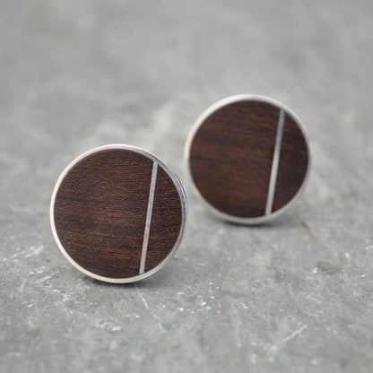 Solsticio Nacascolo Wood Cufflinks - Naturaleza Organic Jewelry & Wood Rings