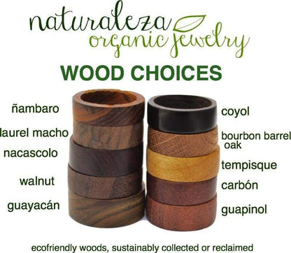 Tres Cuadros Wood Ring - Naturaleza Organic Jewelry & Wood Rings