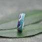 Turquoise and Lapiz Wavy Mountain Ring