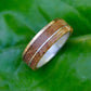 Kentucky Bourbon Barrel Gold and Silver Un Lado Asi Wood Ring - Naturaleza Organic Jewelry & Wood Rings