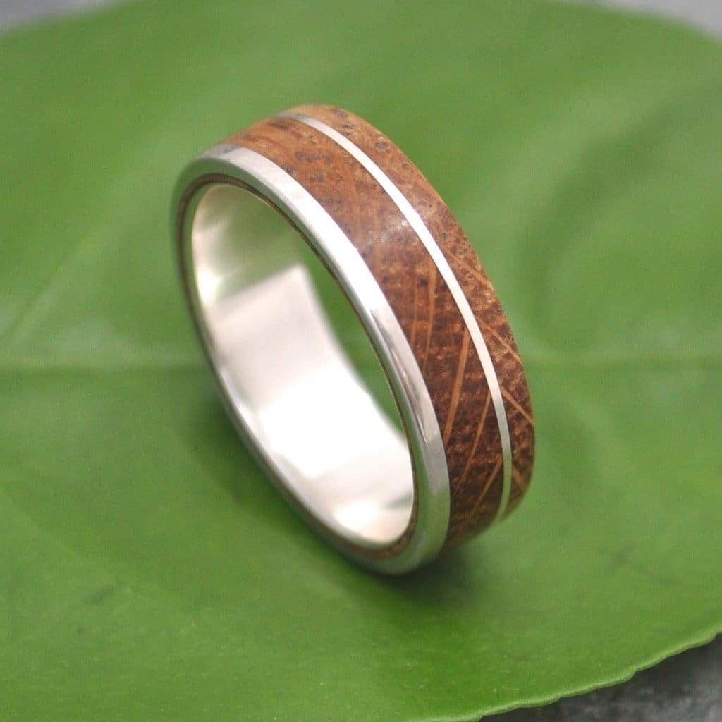 Kentucky Bourbon Barrel Wedding Band, Un Lado Asi Wood Ring - Naturaleza Organic Jewelry & Wood Rings