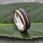 Rose Gold and Silver Wooden Wedding Ring, Un Lado Asi Nacascolo Comfort Fit - Naturaleza Organic Jewelry & Wood Rings