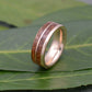 Un Lado Asi Rose Gold Bourbon Barrel Wood Ring Rose Gold Whiskey Barrel Wedding Band Gold Wood Wedding Ring Mens Gold Wood Ring